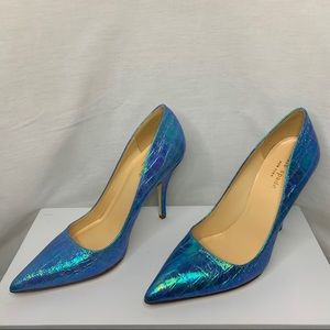 Blue Hologram Heels